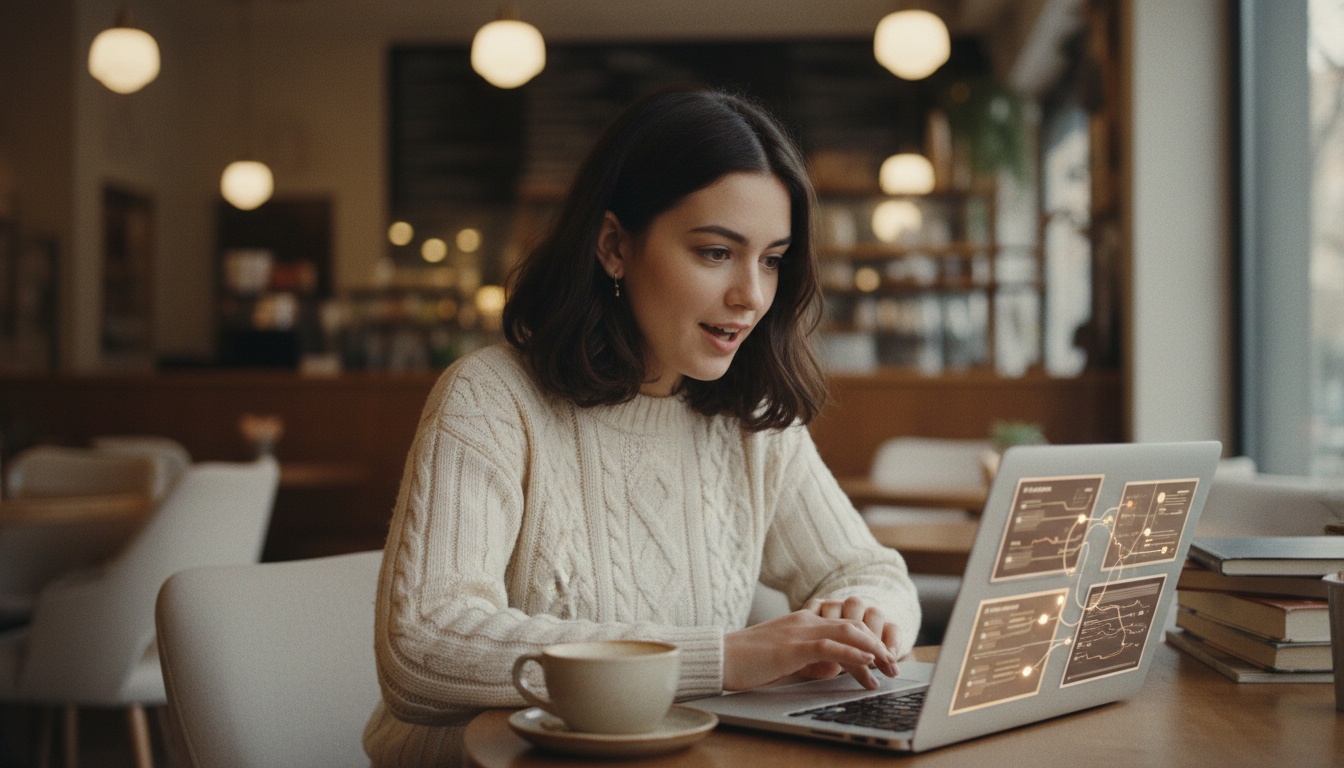Zoe impressed by AI agent workflow running on her laptop