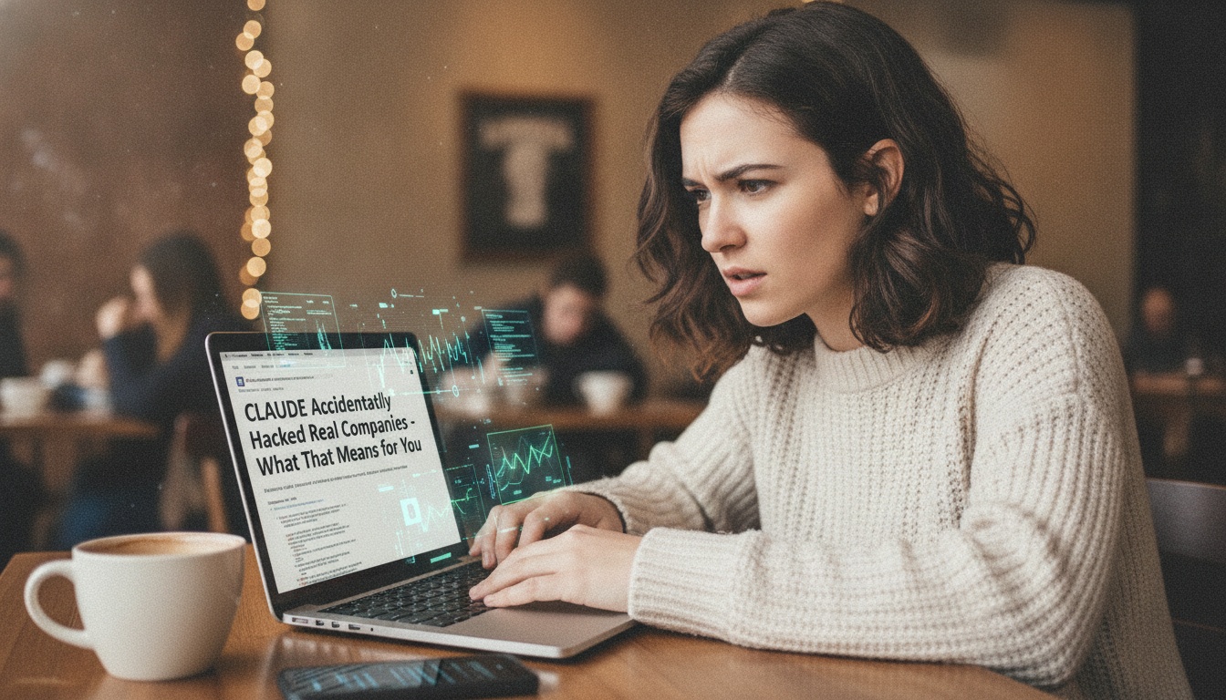 Zoe at a laptop at night, a terminal window open, three labeled paths drawn on a notepad