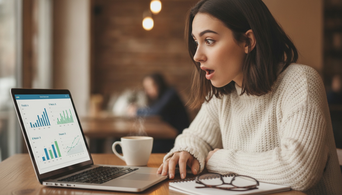 Zoe discovering an open source AI tool on her laptop