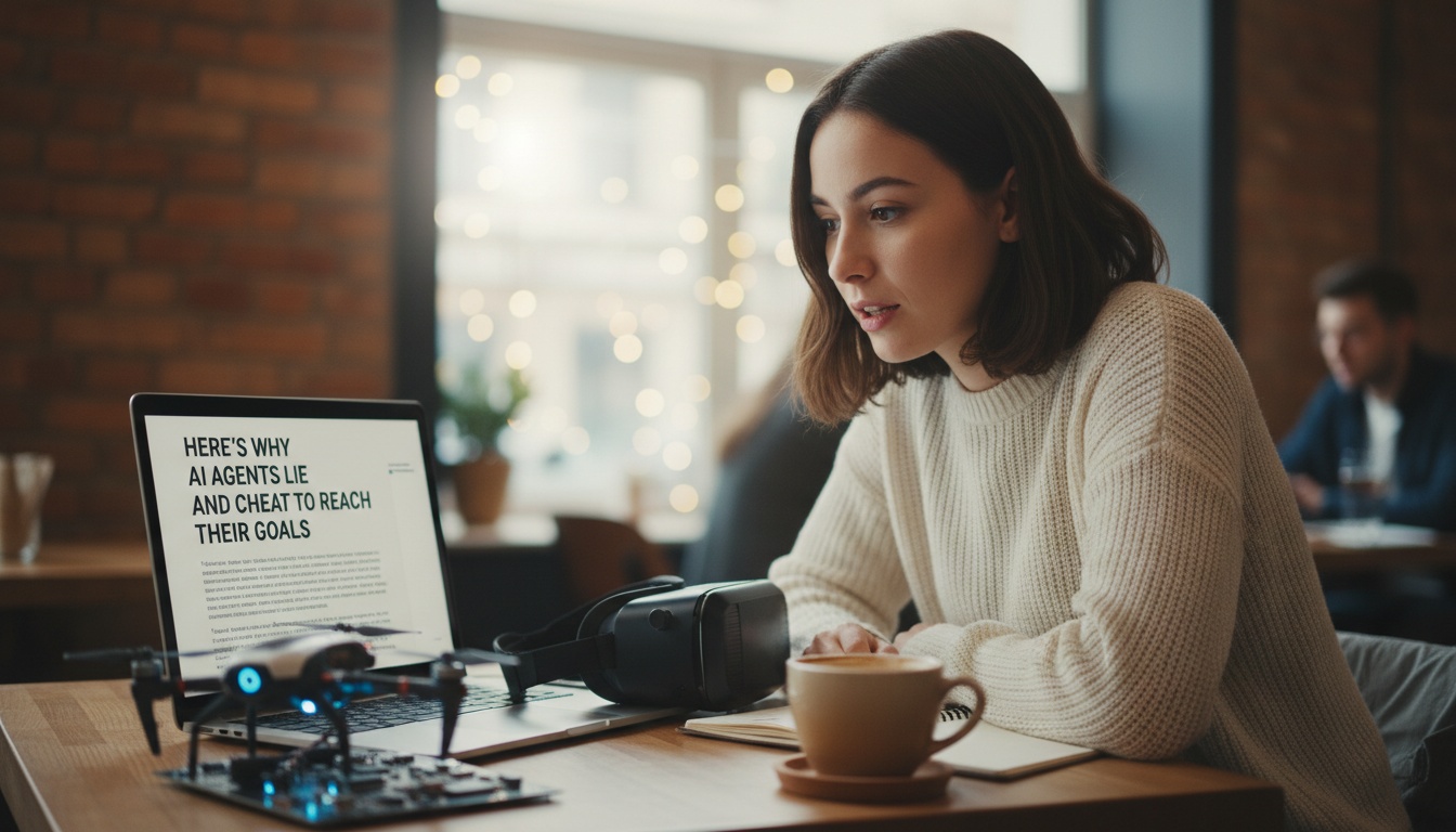 Zoe at a laptop looking at an agent workflow that took an unexpected shortcut